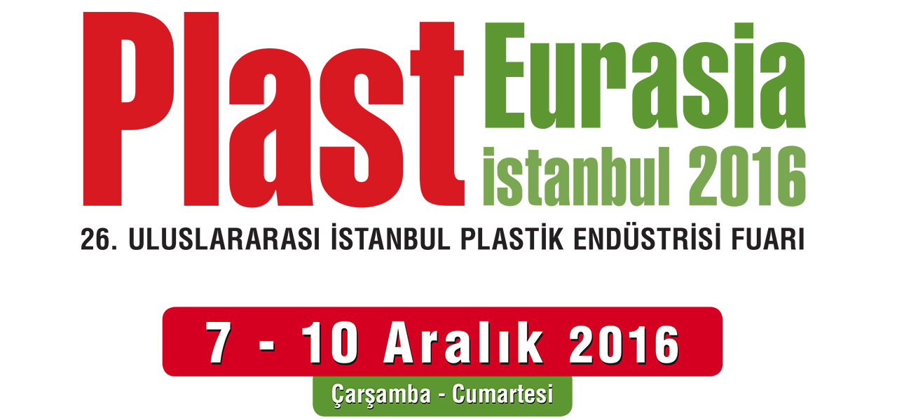 Plast Eurasia İstanbul 2016 fuarının duyuru görseli