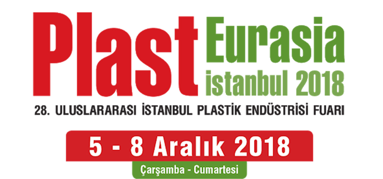 Plast Eurasia İstanbul 2018 fuarının duyuru görseli