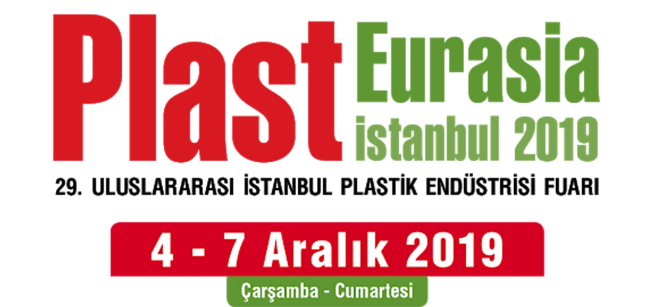 Plast Eurasia İstanbul 2019 fuarının duyuru görseli
